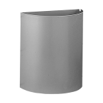 Stainless steel wall hung waste bin, volume 12 l, brushed