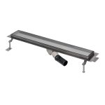 Bathroom floor drain for tiles insert, open space, length 850 mm