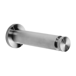 Stainless steel hook, 100 mm, brushed