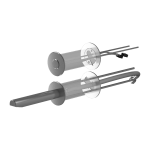 Set of parts for mounting into the wall for SLU 39P