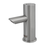 Piezo stainless steel washbasin tap for cold or premixed water, 24 V DC