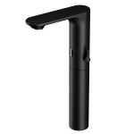 Automatic washbasin mixer, black, 6 V