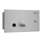 Recessed soap dispenser to the wall, volume 1,4 l, brushed