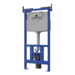 WC Mounting frame with concealed tank for drywall profiles installation
