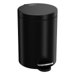 Steel bin with a plastic insert, volume 10 l, black matt