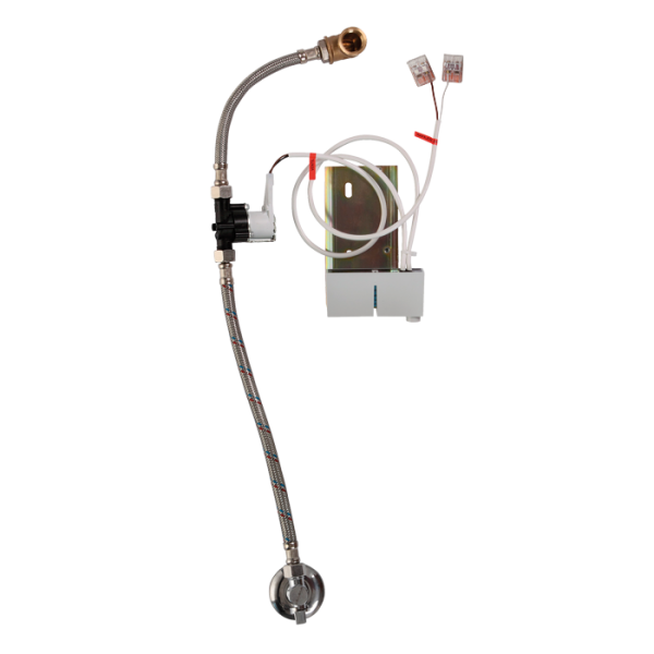 Radar flushing unit on the mounting rail for D-Code urinal, 24 V DC