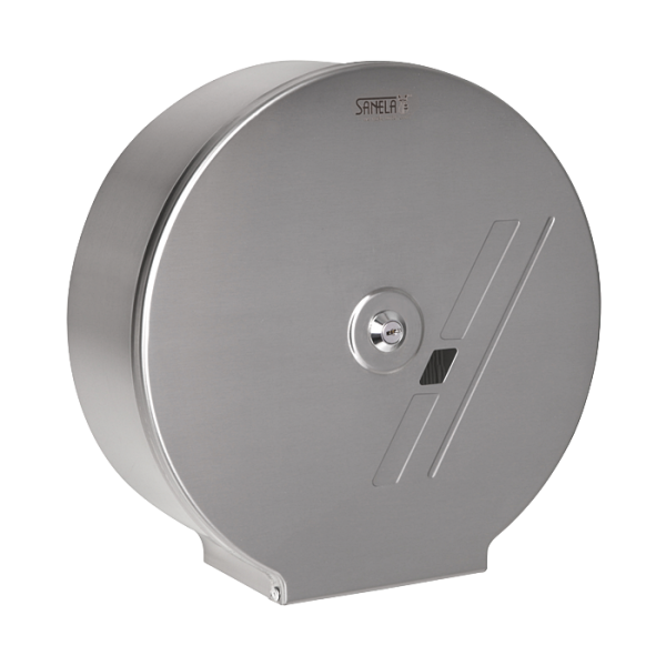 Stainless steel holder for a big coils of toilet paper