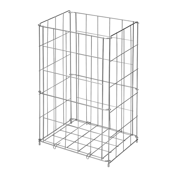 Stainless steel wire floor standing waste bin