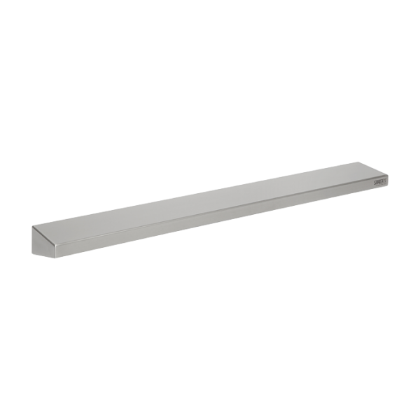 Stainless steel shelf, length 800 mm, brushed