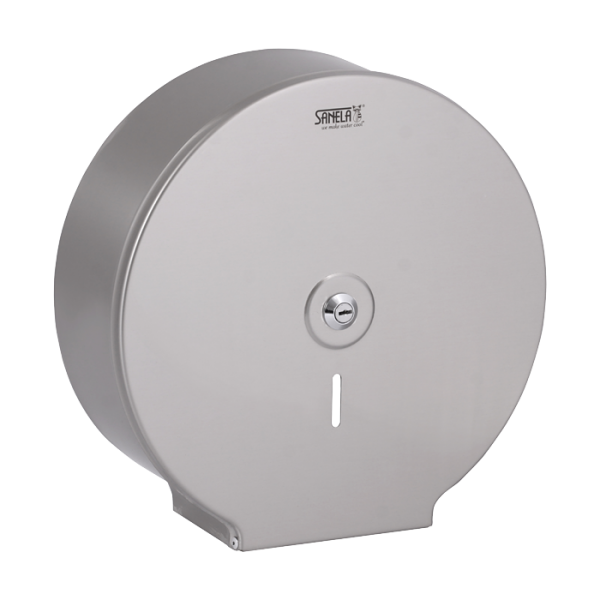 Stainless steel holder for a big coils of toilet paper