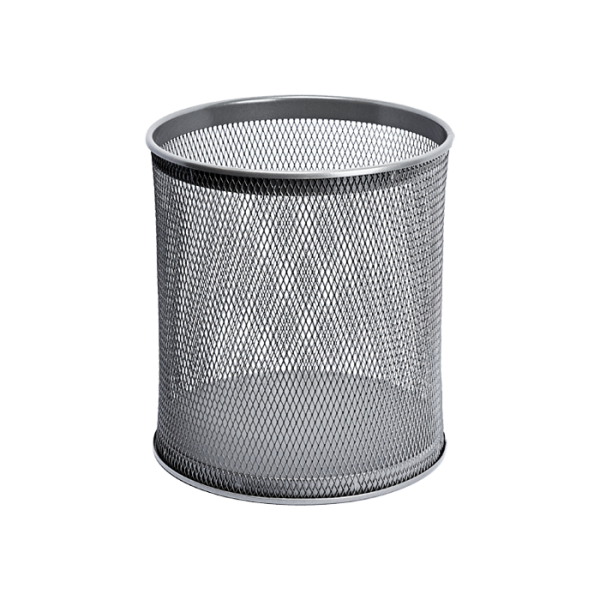Round waste bin, color grey, 18 l