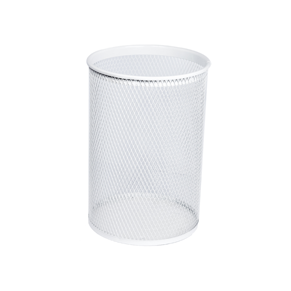 Round waste bin, color white, 13 l