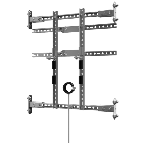 Mounting frame for urinals with mounting box