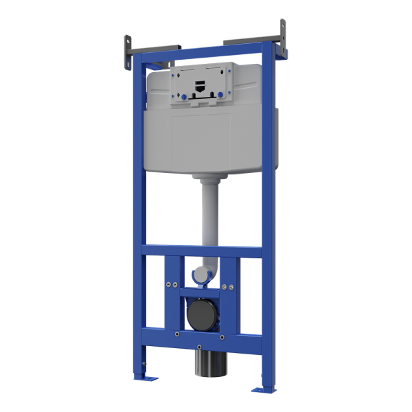 WC Mounting frame with concealed tank for drywall profiles installation