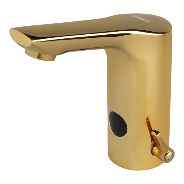 Washbasin mixer, GOLD, 24 V DC