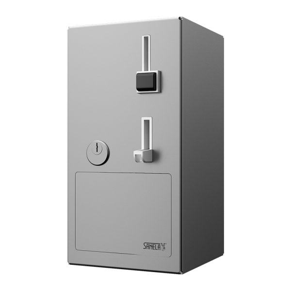 Coin and token machine for door opening, 24 V DC